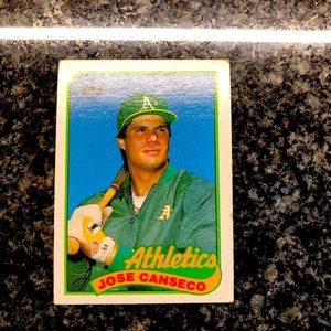 Jose Canseco Topps 1989 #500 baseball card!!